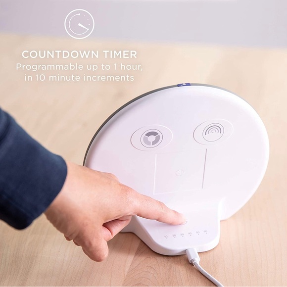 Verilux HappyLight Alba Round UV-Free LED Therapy Lamp Adjustable Brightness - Picture 2 of 9